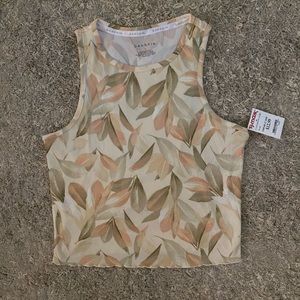Danskin printed crop top size medium